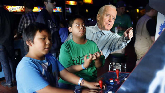 Biden Shouts Correct Techniques During Tense Game At Local Arcade