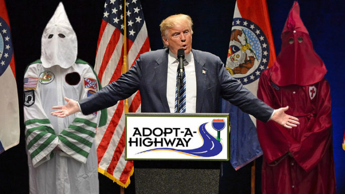 Trump Appoints KKK In Charge of Adopt-A-Highway Program