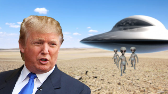 Alien Arrival Downplayed By Trump