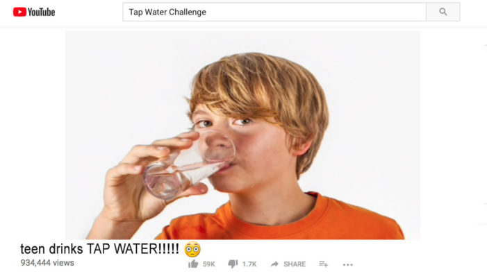 New Tap Water Challenge Popular Among Teens